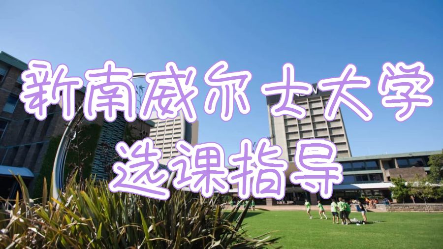 新南威尔士大学选课指导