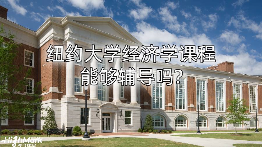 纽约大学经济学课程能够辅导吗?