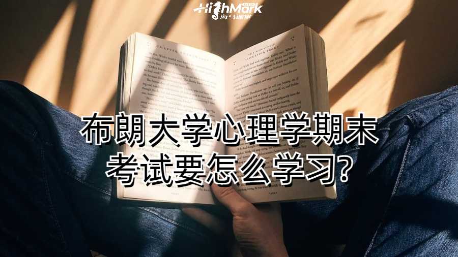 布朗大学心理学期末考试要怎么学习?