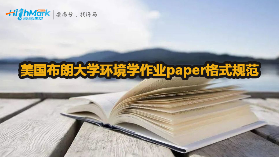 美国布朗大学环境学作业paper格式规范