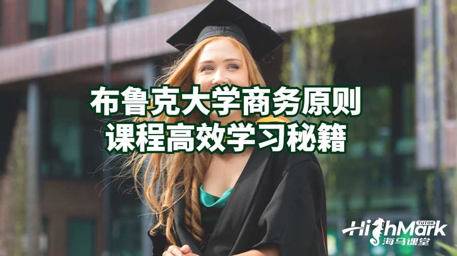 布鲁克大学商务原则课程高效学习秘籍