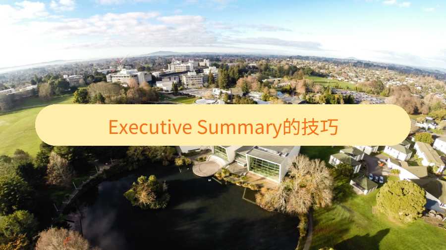 Executive Summary的技巧