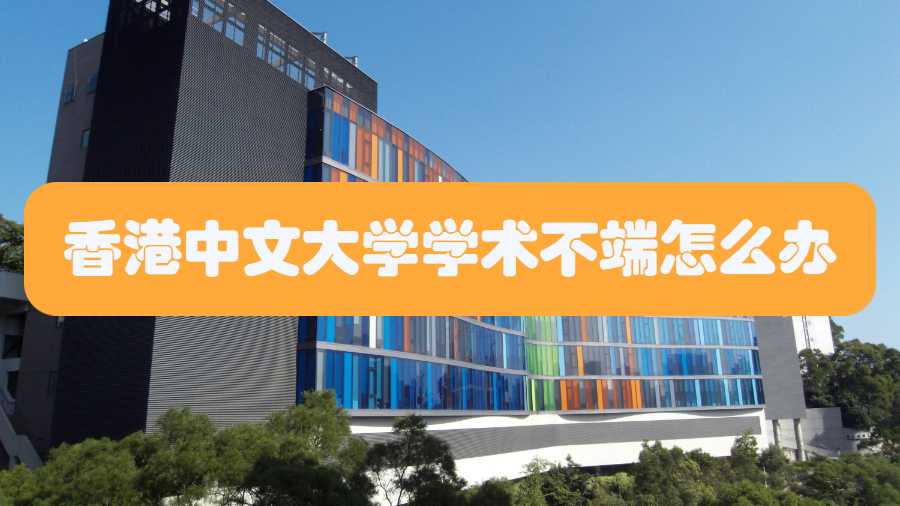 香港中文大学学术不端怎么办
