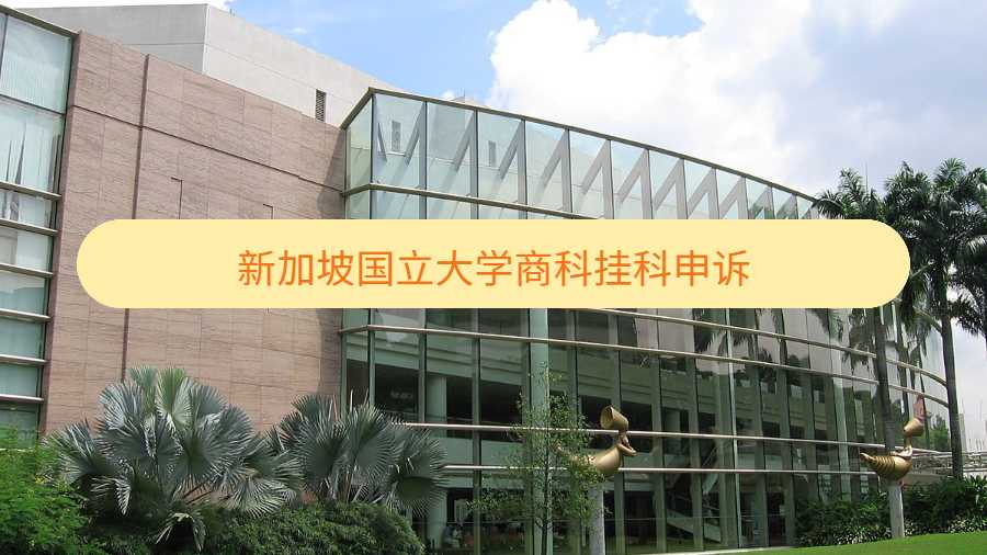 新加坡国立大学商科挂科申诉