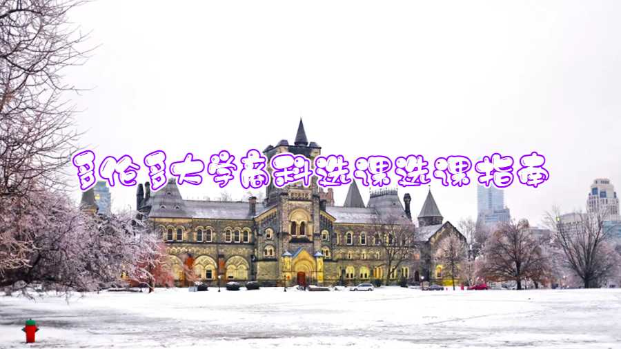 多伦多大学商科选课选课指南