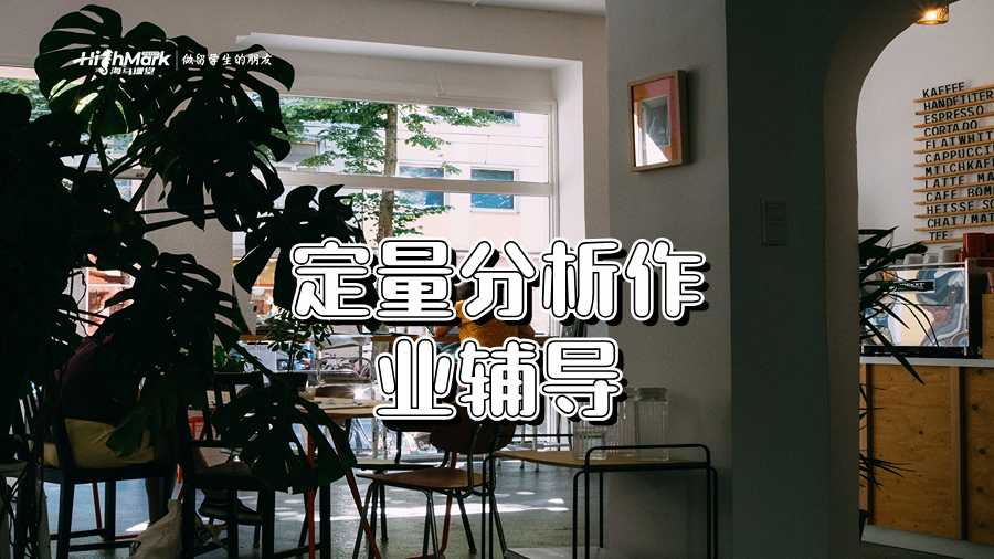 定量分析作业辅导