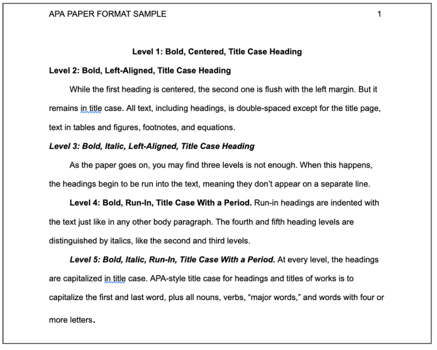 Research Paper格式