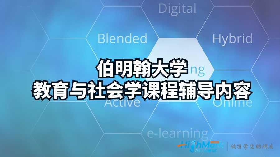 伯明翰大学教育与社会学课程辅导内容