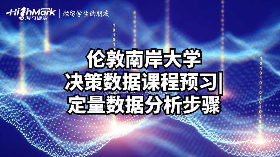 伦敦南岸大学决策数据课程预习