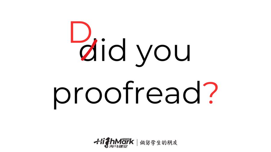 Proofreading的技巧