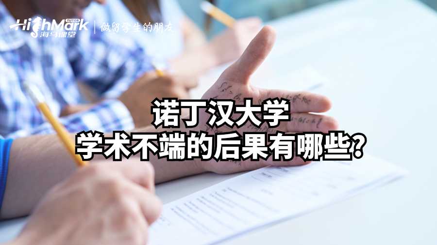 诺丁汉大学学术不端的后果有哪些?