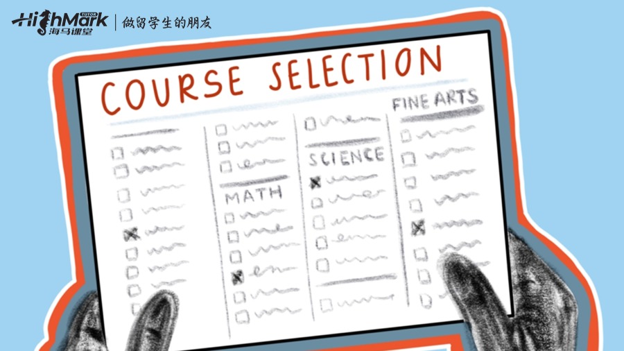 美国留学生选课