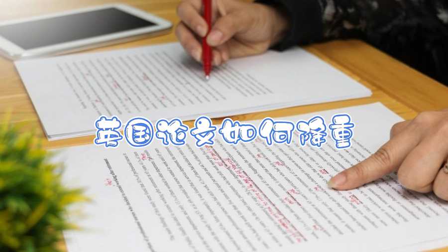 英国论文如何降重
