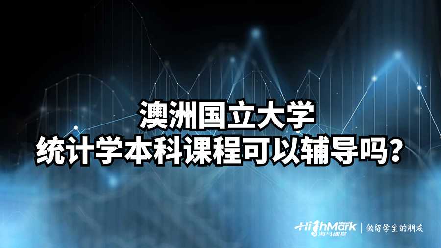 澳洲国立大学统计学本科课程可以辅导吗?