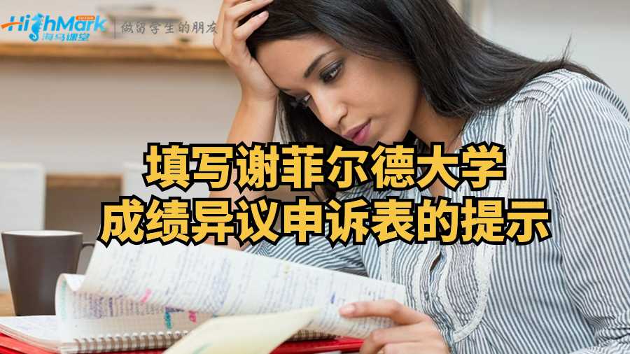 填写谢菲尔德大学成绩异议申诉表的提示