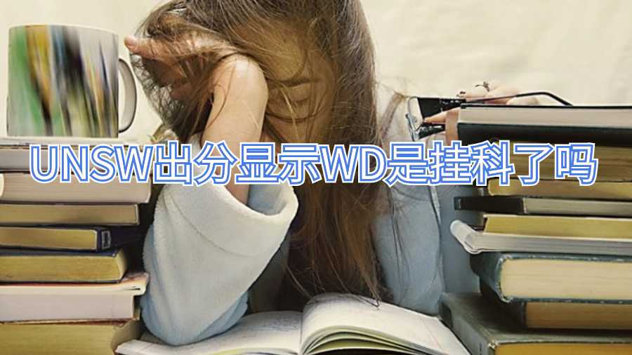 UNSW出分显示WD是挂科了吗