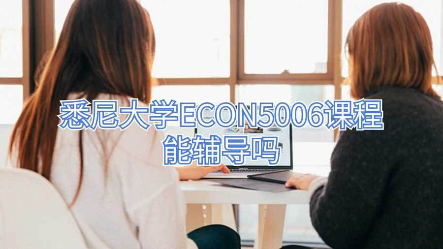 悉尼大学ECON5006课程能辅导吗