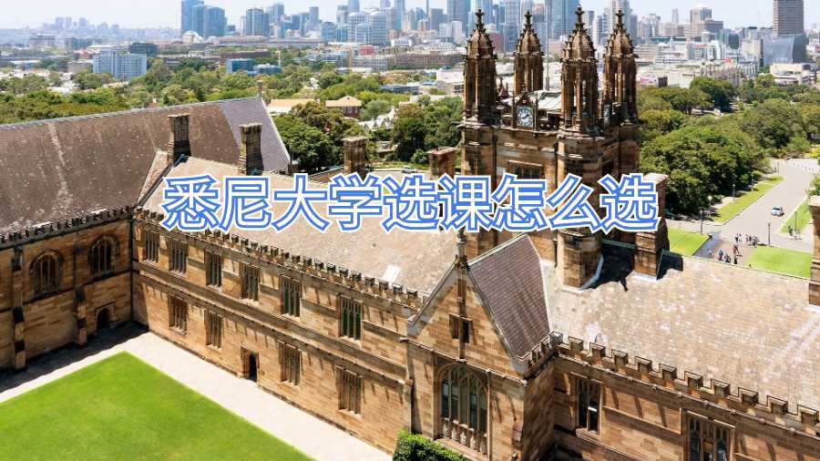 悉尼大学选课怎么选