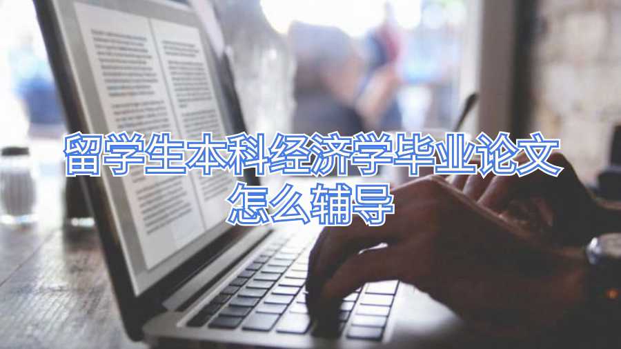 留学生本科经济学毕业论文怎么辅导