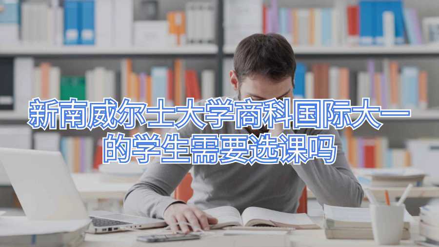 新南威尔士大学商科国际大一的学生需要选课吗