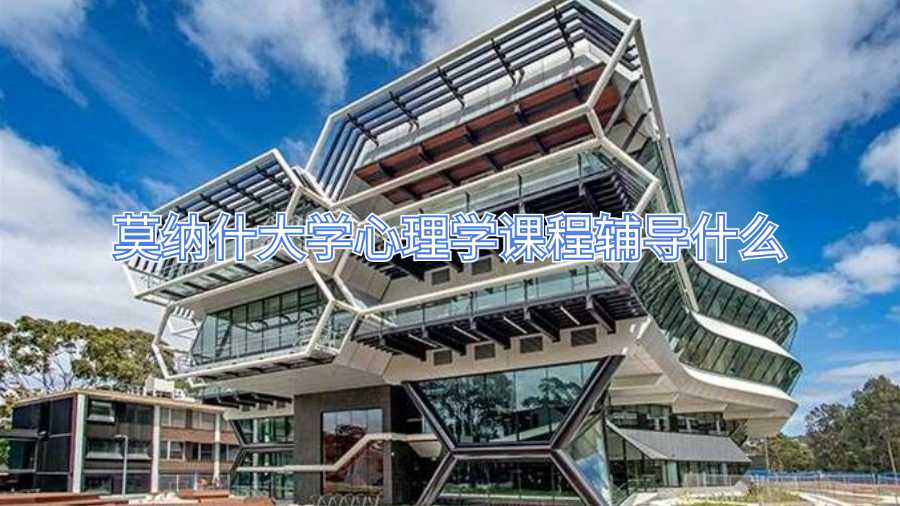 莫纳什大学心理学课程辅导什么