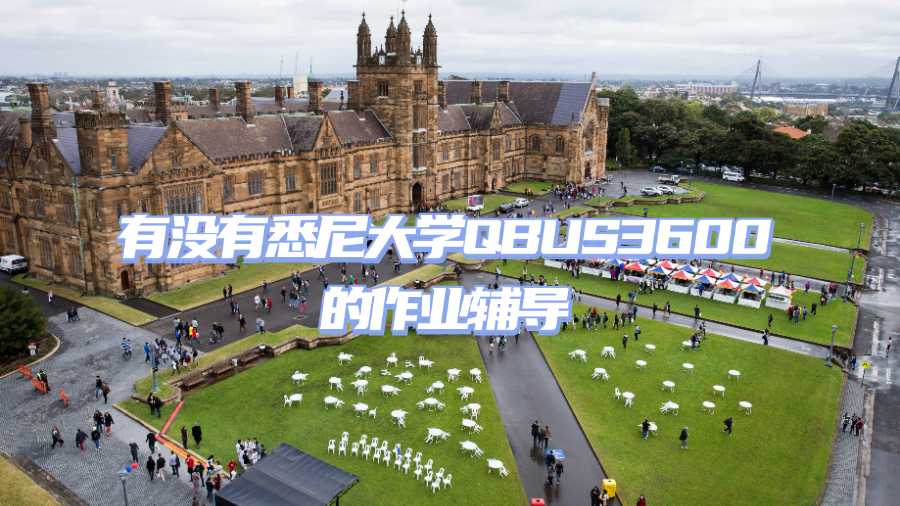 有没有悉尼大学QBUS3600的作业辅导