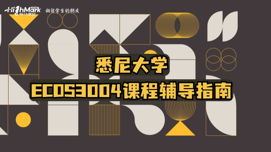 悉尼大学ECOS3004课程辅导指南