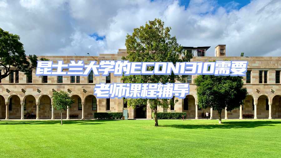 昆士兰大学的ECON1310需要老师课程辅导