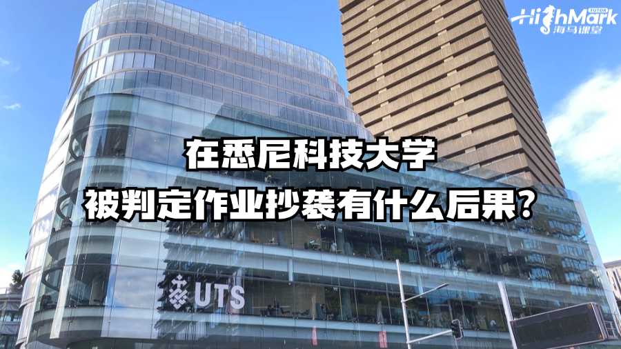 在悉尼科技大学被判定作业抄袭有什么后果?