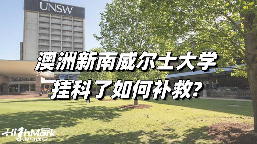 澳洲新南威尔士大学挂科了如何补救?