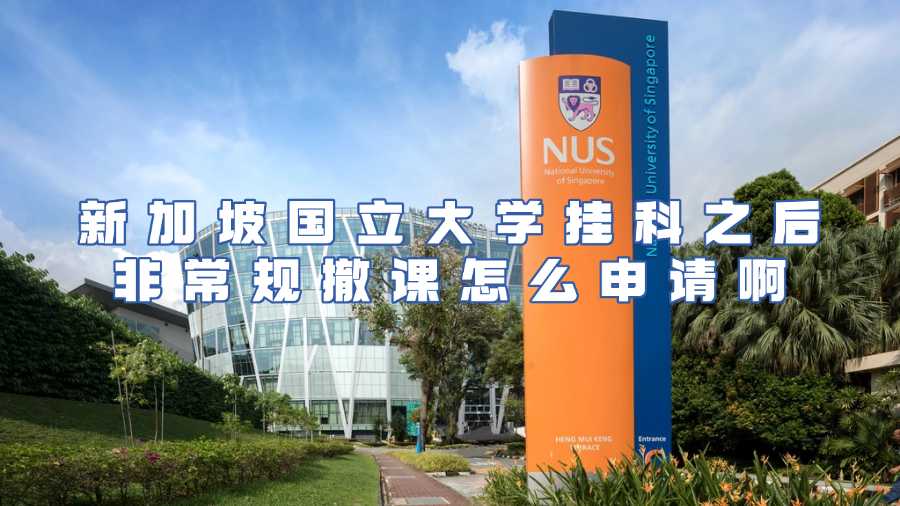 新加坡国立大学挂科非常规撤课申请