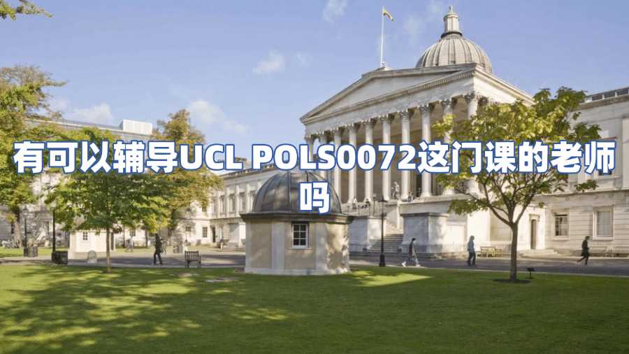 有可以辅导UCL POLS0072这门课的老师吗