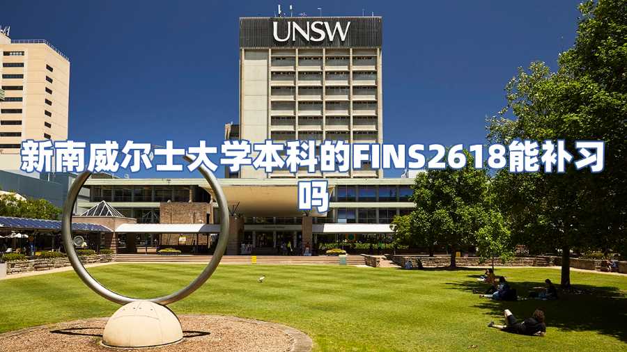 新南威尔士大学本科的FINS2618课程补习
