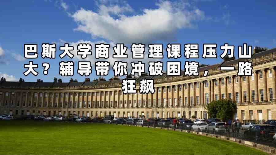 巴斯大学商业管理课程辅导