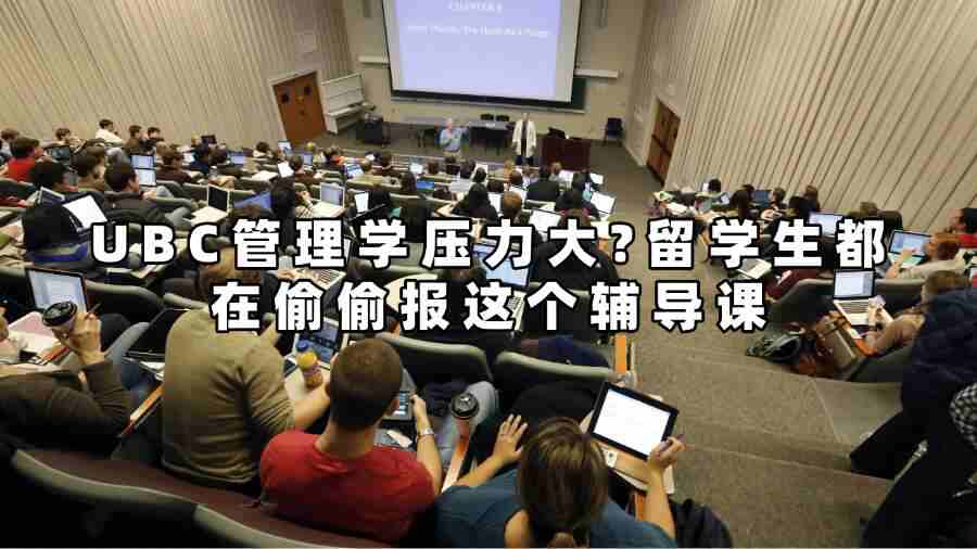 UBC管理学压力大?留学生都在偷偷报这个辅导课