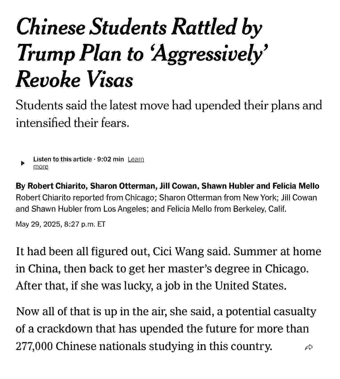 美国将开除所有学ai与半导体的中国留学生