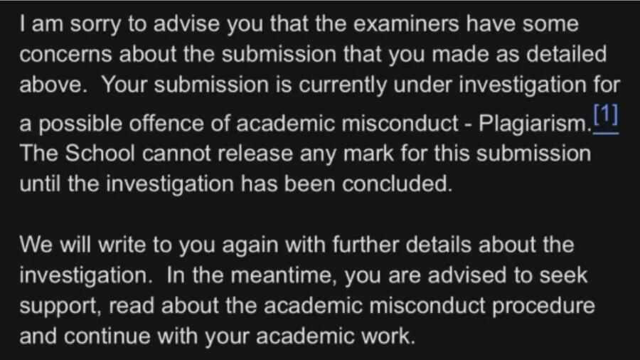 利兹大学收到了学术不端的邮件怎么办